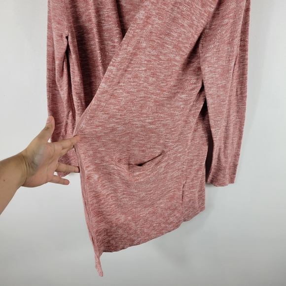 Madewell Summer Ryder Space Dye Heathered Open Front Long Sleeve Knit Cardigan - Picture 6 of 12